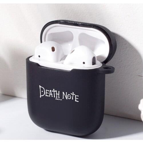 Japan Anime Death Note Case For Airpods 2 Case Wireless Earphone Accessories Luxury Soft Silicone For Air Pod Charging Box Cover