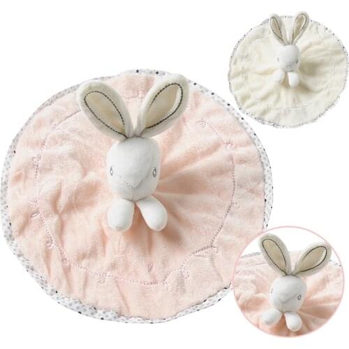 Baby Plush Cartoon Bear Bunny Soothe Appease Towel Toys Soft Stuffed Animal Security Comforter Blanket Appease Doll Sleeping Toy