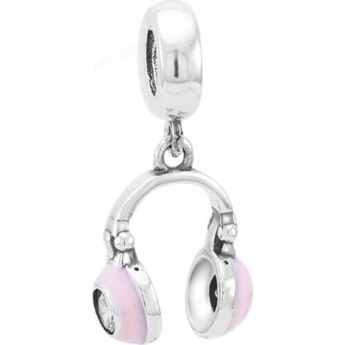925 Sterling Headset European Charms Bead Fit Original Charms Bracelets DIY Pendant Charm Beads Girl Women Jewelry Making
