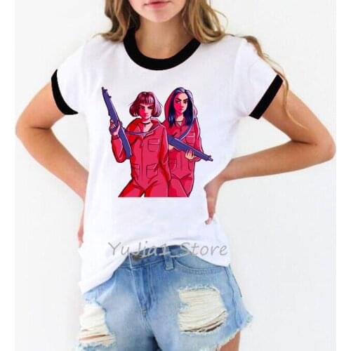 New Money Heist Tshirt The House of Paper La Casa De Papel Camiseta T Shirt Women Summer Casual Dali Mask Casa De Papel T-shirt