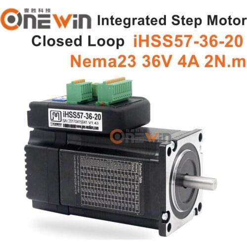 NEMA23 Integrated Closed Loop Stepper Motor 36V 6A 2Nm 283oz.in iHSS57-36-20