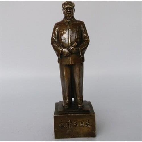 Copper crafts souvenirs bronze statue of Chairman Mao ornaments founding ceremony