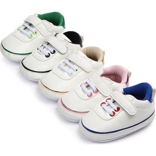 Fashion PU Baby Shoes Infants Soft Sole Sneakers Baby First Walkers
