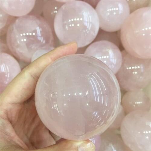 Wholesale natural rock polished rose quartz spheres pink crystal balls