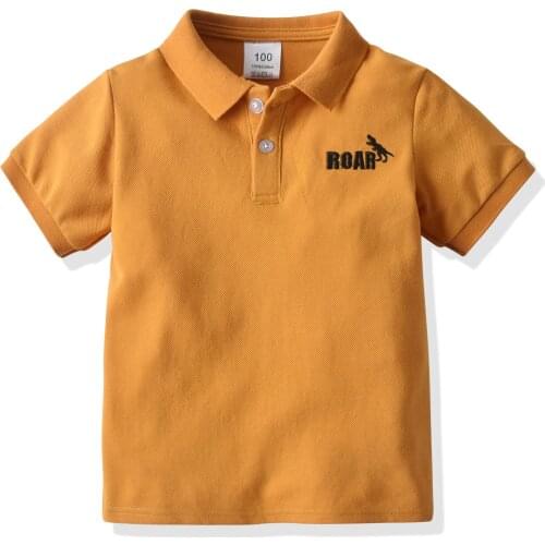1-6T Summer 100% Cotton Baby Polo Shirts Kids Short Sleeve Clothes Kids Boys Tops Toddlers Clothing High Quality