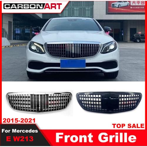 Mabch grille For mb E Class W213 2016+ front bumper GT Grill Fit E CLASS W213 E200 E250 E300 E320 E350 2016-2018 front grille