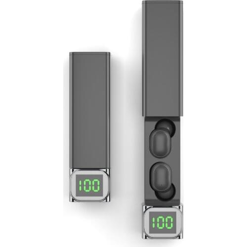 HiFI Stereo In-Ear Sports Wireless Headset 5.0 Bluetooth Headset LED Display Pull-Out Charging Box 20