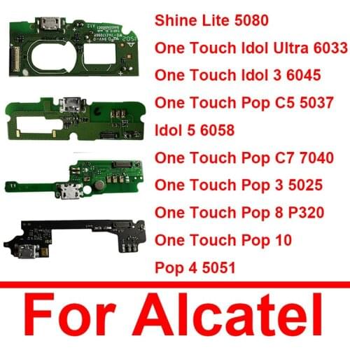 USB Port Flex Cable Charger For Alcatel Idol 3 OT6045 6045 6045Y Power Charger USB Port Dock Flex Ribbon Board Replacement