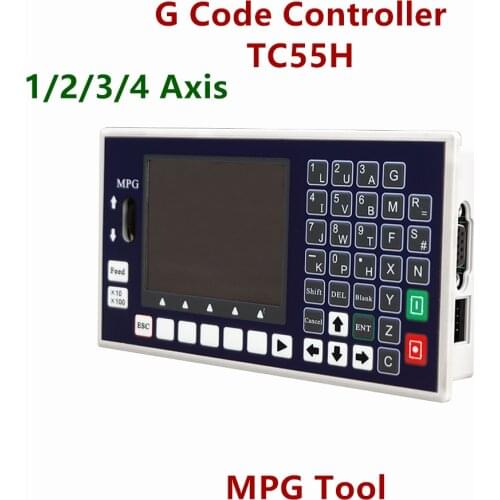 1-4 axis CNC controller TC55H USB Stick G code Spindle Control Panel MPG Stand Alone lathe milling machine controller