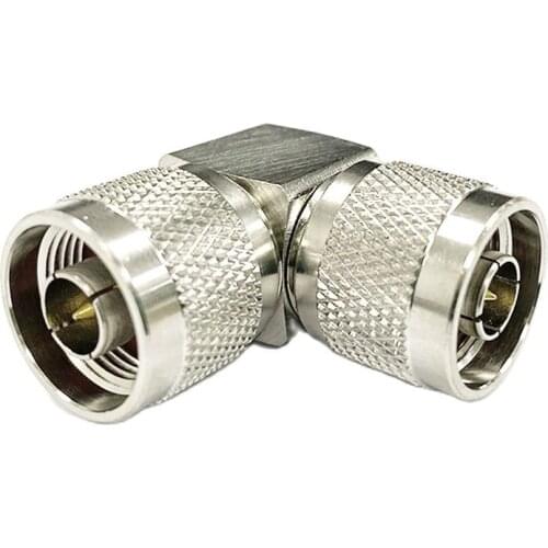 1PC N Type Male Plug to Male Right Angle 90-Degree RF Coax Adapter Connector Convertor NEW Wholesale