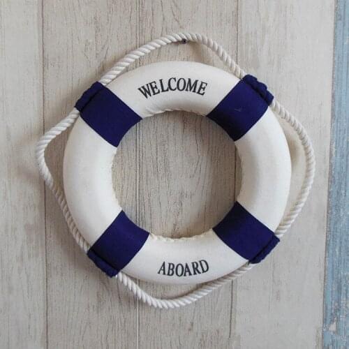 1PC New Fashion Mediterranean Family Adorment Life Buoy Crafts Living Room Decoration Nautical Home Decor MP 003