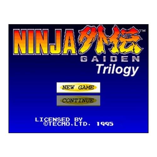 Ninja Gaiden Trilogy 16 bit Big Gray Game Card For NTSC Game Player Drop Shipping