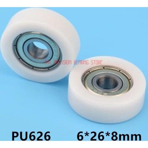 2021 Limited Real 10pcs 6x26x8mm 626zz 626 Bearing Pulley Pa66 Nylon Plastic Package 6*26*8mm