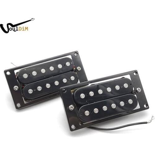 Guitar Pickup Humbucker Neck Bridge Set Black Double Coil Pickups for Electric Guitar Parts Accessories