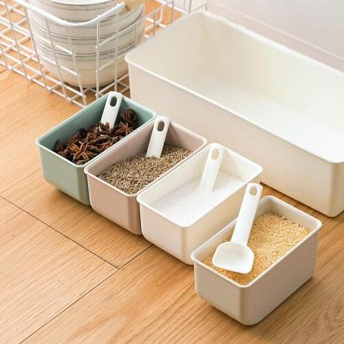 Hot Spice Jar Seasoning Box Spice Container Case Set Salt and Pepper Storage Containers Box Kitchen Spice Organizer Bottles