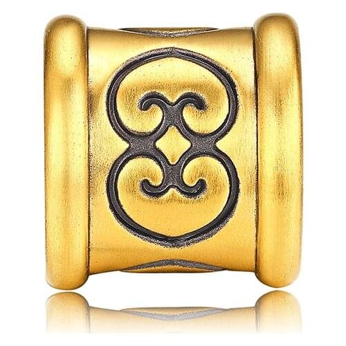 Pure 24K Yellow Gold Bracelet Mens 999 Gold Ruyi Bracelet