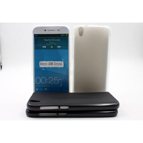 FOR Bravis A506 Crystal Case Soft TPU Gel Back Protective Cover Coque Shell fundas Caso Capa matte pudding silicone