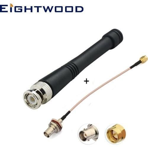 Eightwood 868mhz 900Mhz 915Mhz NFC RFID Antenna Aerial & BNC Female to SMA Male Cable for Wireless Homematic CCU2 Ham Radio