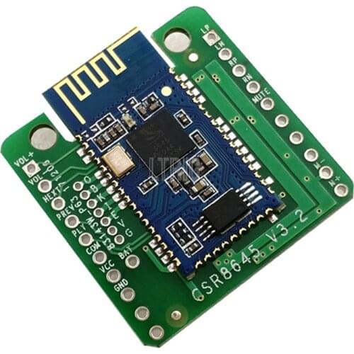 LTRIG custom 1Pcs Bluetooth 4.0 CSR8645 Amplifier Board 5W+5W APT-X Stereo Receiver Amp Module