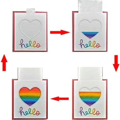 MESOPOTAMIA DIY Scrapbooking Albums Love Heart Party Gift Box Die Cutting Dies Decorative Embossing Silver Metal Dies Cutting