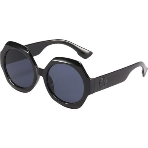 2021 Polygon Sunglasses for Kids Vintage Oval Irregular Children Sun Glasses for Boys Girl Retro Metal Cute Baby Gafas De Sol