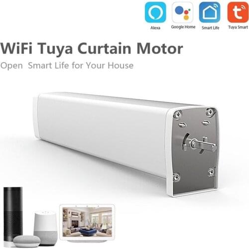 Tuya Electric Curtain Motor Auto Motorized Curtain Status Track Timing APP Remote Control Used To Close Curtains Automatically