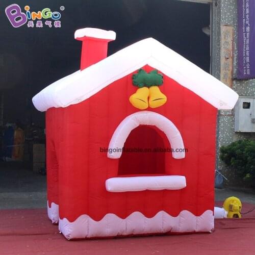 Free Shipping 2.4x2.4x2.4M Holiday Decoration Use Inflatable Xmas House / Small 7.8ft Inflated Christmas Villa For Outdoor- Toys