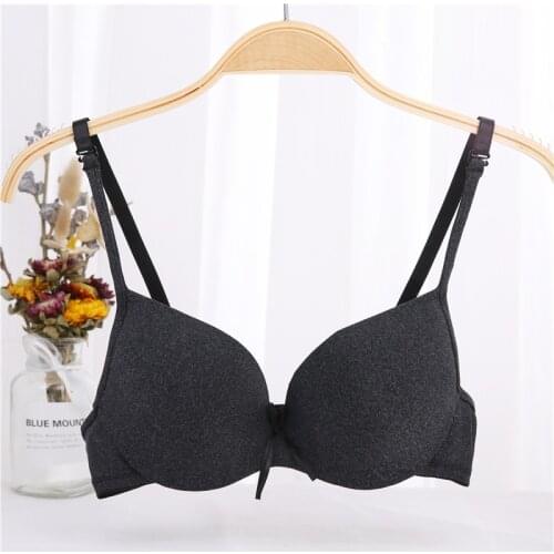 Solid Ultra-thin Cup Breathable Brassiere 38B 40B Plus Size Underwire Underwear for Woman Comfort Seamless Unlined Lingerie Bra