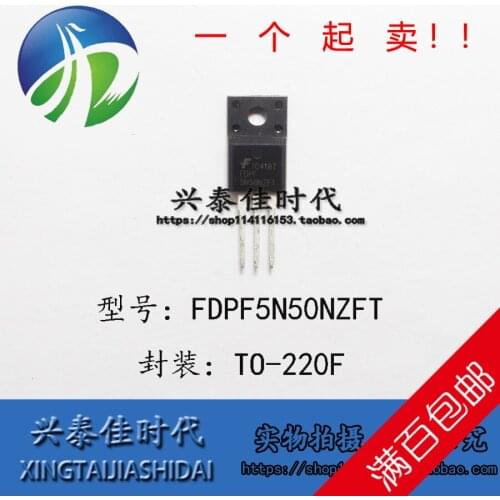 Original new 5pcs/ FDPF5N50NZFT 5N50NZFT 4.2A/500V TO-220F