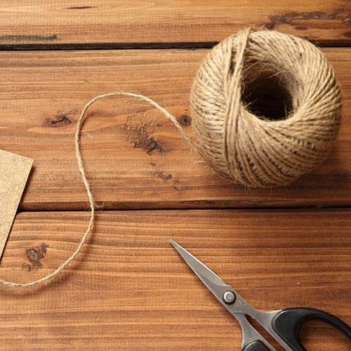 High Quality Handmade DIY Primary Color Hemp Rope of Wall Decoration 100Y Roll Eco-Friendly Cheap JUTE ROPE