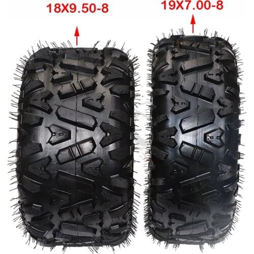 Front 19x7.00-8 rear 18x9.50-8 vacuum tires are used for Kart ATV 8 inch road tires wear-resistant tires