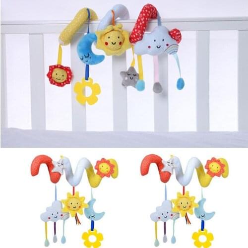 Toddler Cute Infant Baby Pram Hand bell Baby Rattles Bed Stroller Soft Hanging Toy Animal Rattles