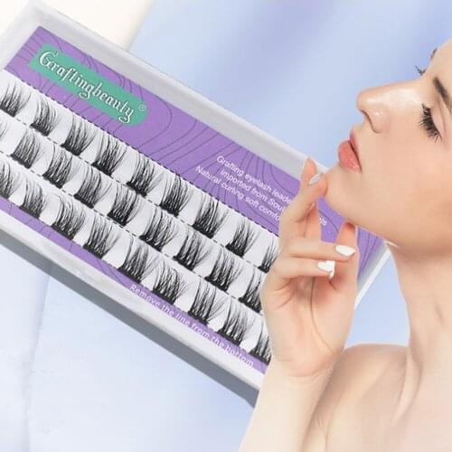 24 Clusters Diy Individual Lash Volume Natural Lashes Kit Handmade C Curl Lashes Mink Eyelash Extension Eye Makeup Tools