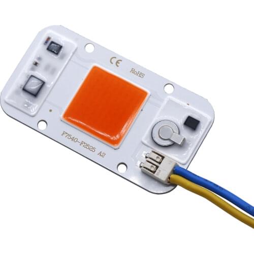 LED COB RGB Chip 50W AC220V No need driver outdoor plant lamp full spectrum growing tent box indoor aquatic plant lighting