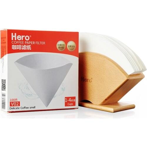 Hand punch coffee pot filter paper V60 log bleaching drip American coffee filter cup filter paper kitchen coffee filter paper