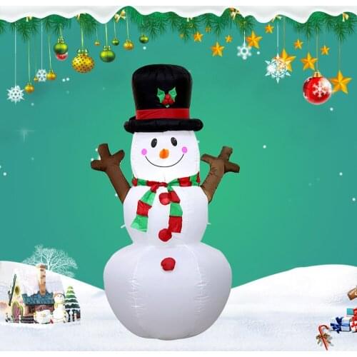 Tree Branch Hand Christmas Snowman Festival Party Inflatable Props Outdoor Decorations Can be Fixed Glow In The Dark Ornament