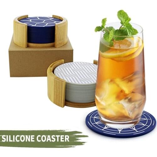 1 Pcs Premium Silicone Coaster Reusable High Quality Heat Resistant Round Wine Beer And Drink Coffee Tea Mug Coasters
