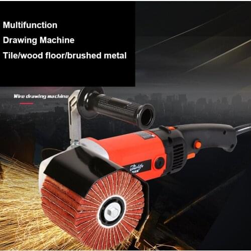 1400W 220V High-Power Stainless Steel Metal Wire Drawing Machine Electric Polishing Machine Mirror Polishing Machine Wood Ope
