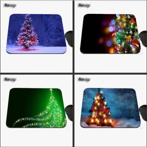 2017 Christmas Tree Art Custom Design, Anti-slide Game Mouse Mat, Rubber Rectangular Notebook Computer Mat, Decorate Desk