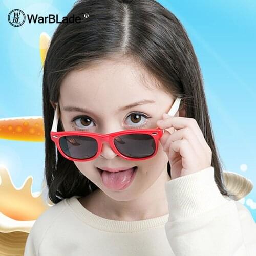 2020 Kids TAC Polarized Sunglasses UV400 Boy Girls Cool TR90 Rubber Casual Glasses Out Door Eyewear WarBLade