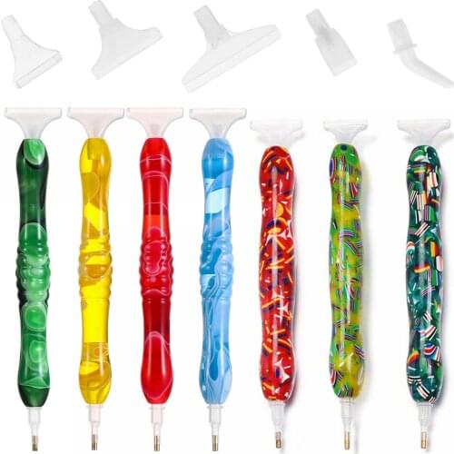 5D Diamond Painting Pens Anti-Slip Diamond Painting Mat Cross Stitch Embroidery DIY Craft Resin Point Drill Pen Tool Accessories
