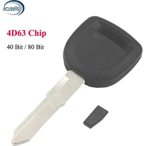 Car Transponder Key Blank Shell Fob for Mazda M3 M5 M6 RX8 CX7 CX9 with 4D63 Chip 40 Bits or 80 Bits