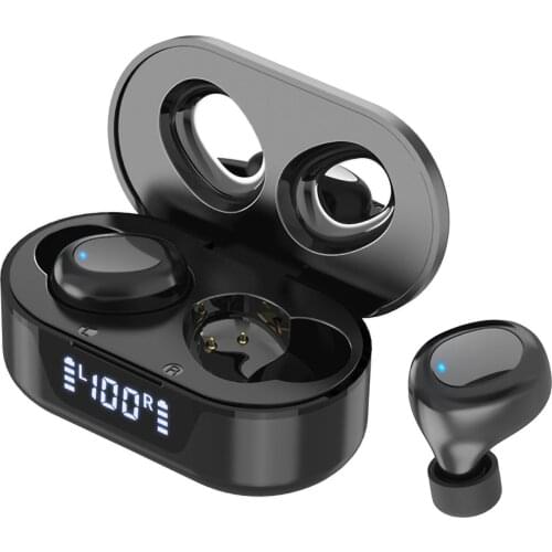 Bluetooth Earbuds Sports Wireless In-Ear Earphone With Mic BT5.0 TWS Headsets With Mic&LED Display Charging Box