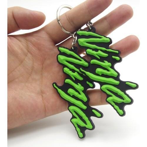 3D Motorcycle Keychain Key chain Rubber Motorbike Key Ring keyring llavero moto For Kawasaki NINJA zx6r zx9r zx12r 650r ZRX ZZR