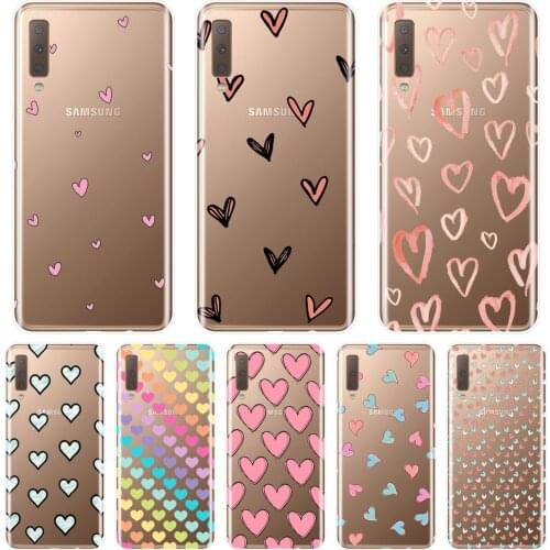 Heart Love Kawaii Back Cover For Samsung Galaxy A3 A5 A7 2016 2017 Soft Silicone Phone Case For Samsung A6 A8 Plus 2018 A5 A7