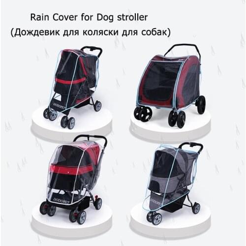 Outdoor Dog Cat Stroller Cover Puppy Dog Stroller Rain Cover Cart Rain Cover for All Kinds of Cat Dog Carrier Carts Waterproof