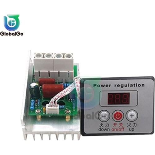 AC 220V 10000W Digital Control Electronic Voltage Regulator Speed Control Dimmer Thermostat + Digital Meters Power Supply