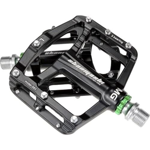 Bicycle Pedals Flat Magnesium Alloy 3 Bearing Non-Slip Platform 9/16" Mountain Bike BMX Pedal Bike Parts