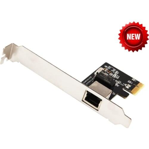 PCI-Express Gigabit Ethernet Controller Card, RTL8111 Chipset, support low profile bracket 10/100/1000Mbps