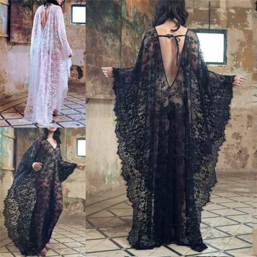 Summer Women Sexy Bathing Suit Lace Crochet Bikini Cover Up Swimwear Beach Coat